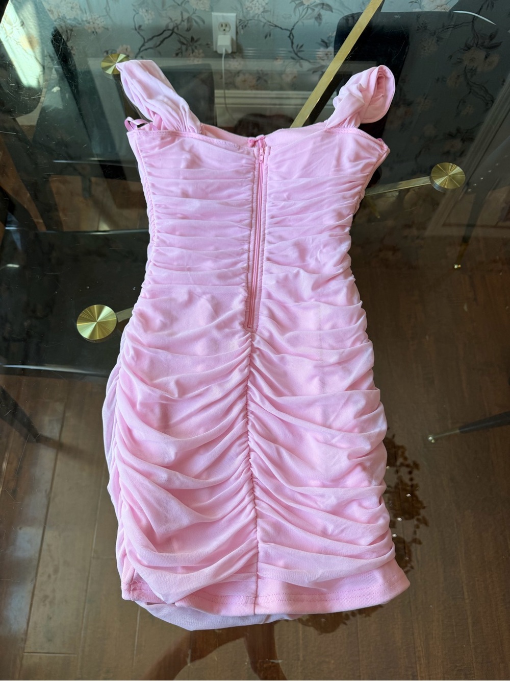 Windsor Pink Ruched Sweetheart Mini Dress - Picture 2 of 5